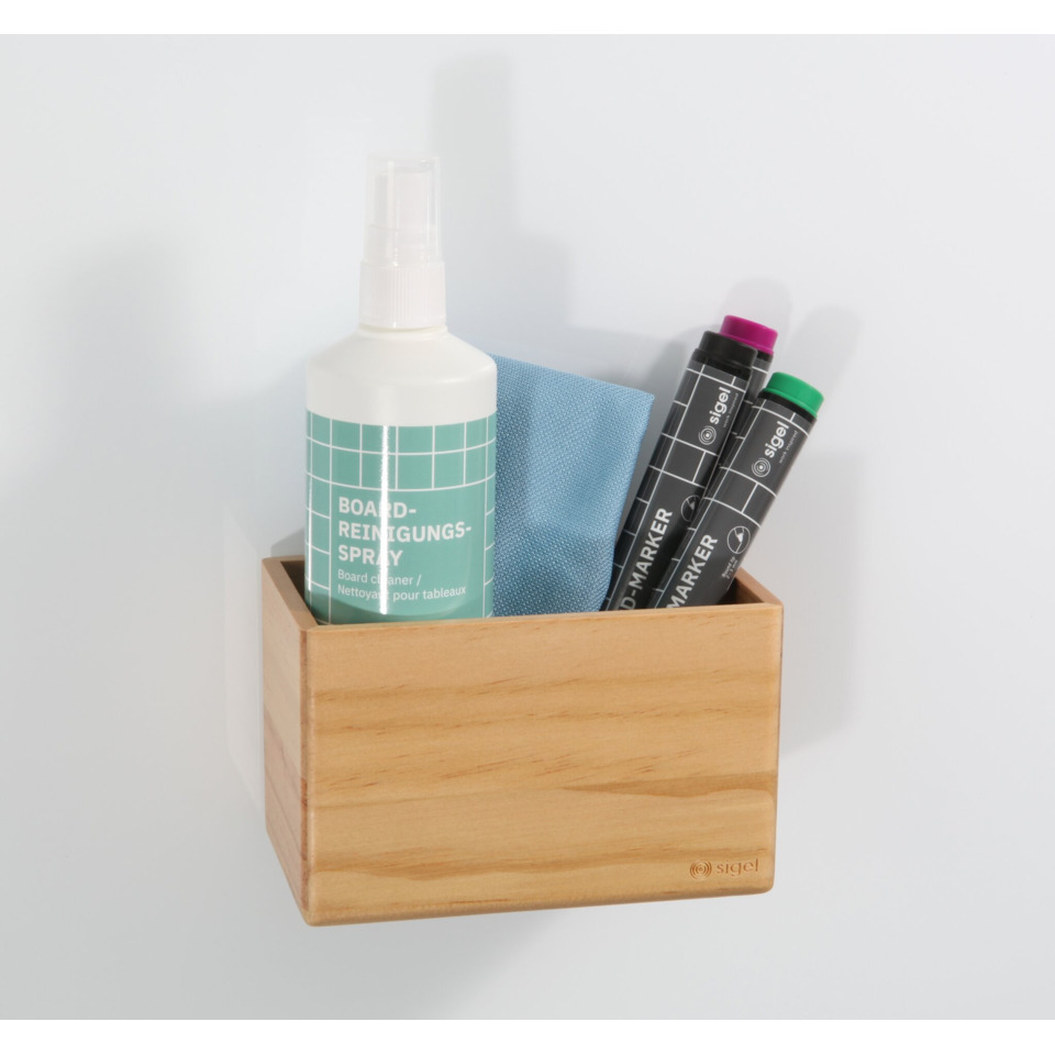 Reinigungs Spray, Boardreiniger, Marker, Holzbox, Wohnaccessoire