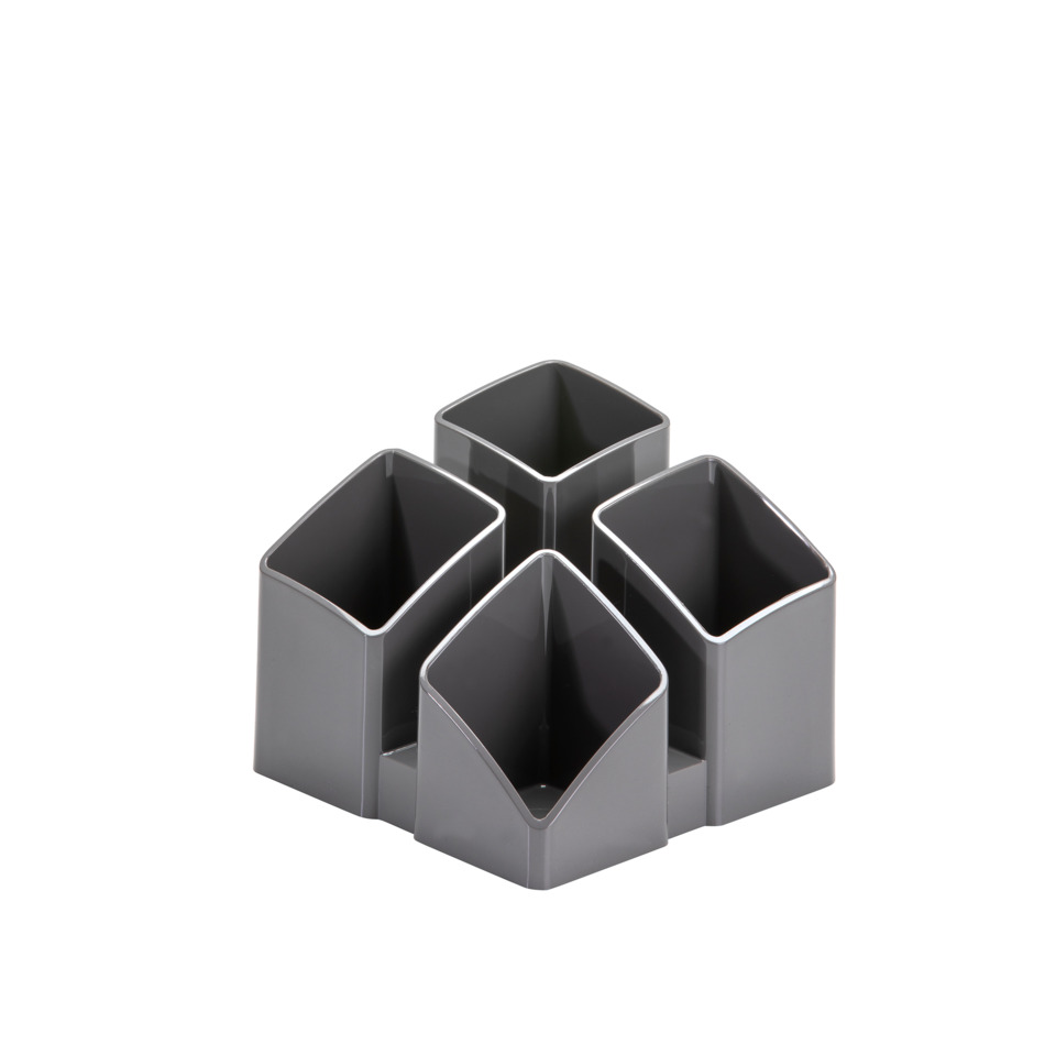 organizer, halter für Stifte, Schreibtischzubehör, quadratische Rohre, grau