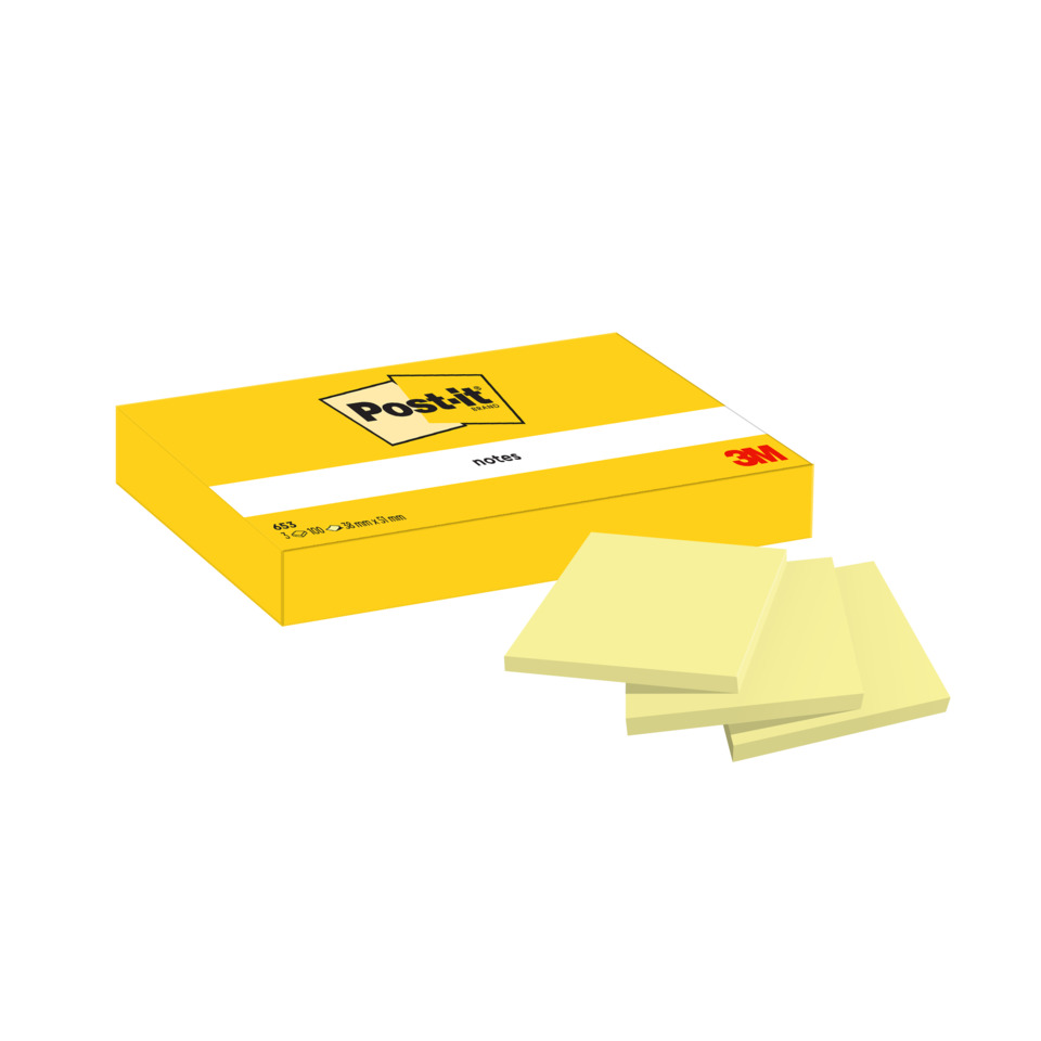 Post-it, Notizblock, Schreibpapier, Klebezettel, Gelb