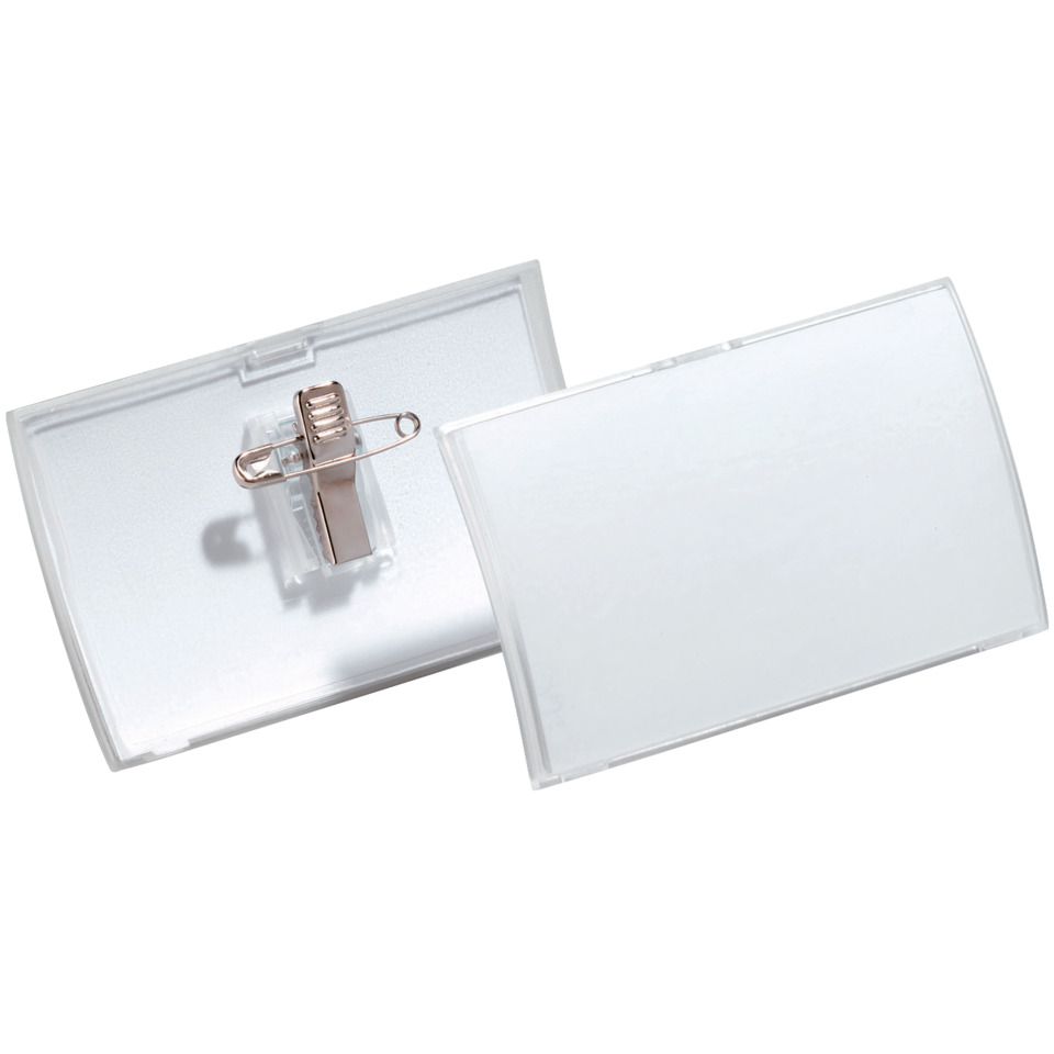 Namensschild CLICK FOLD, mit Kombiklemme, PP-Folie, 75 x 40 mm, 25 Stück DURABLE 8211 19 Namensschild CLICK FOLD, mit Kombiklemme, PP-Folie, 75 x 40 mm, 25 Stück DURABLE 8211 19