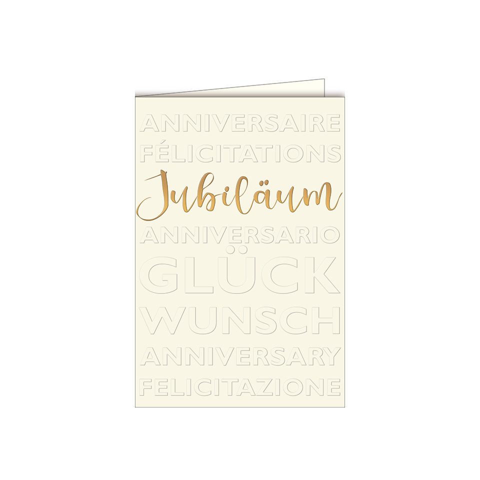 Grußkarte, Jubiläum, Kartenmotiv, Glückwunsch, Pastell