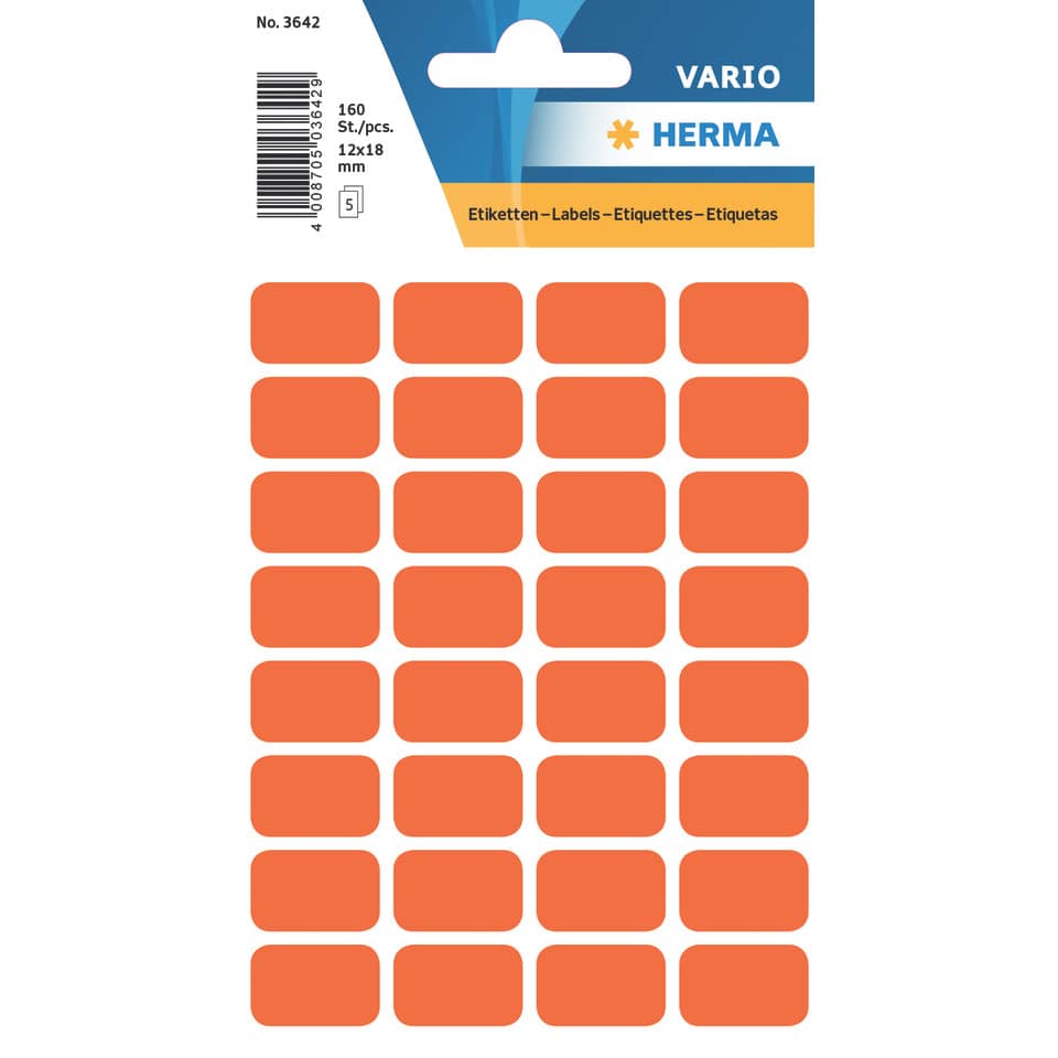 Etiketten, Aufkleber, Labels, orange Farben, quadratische Sticker