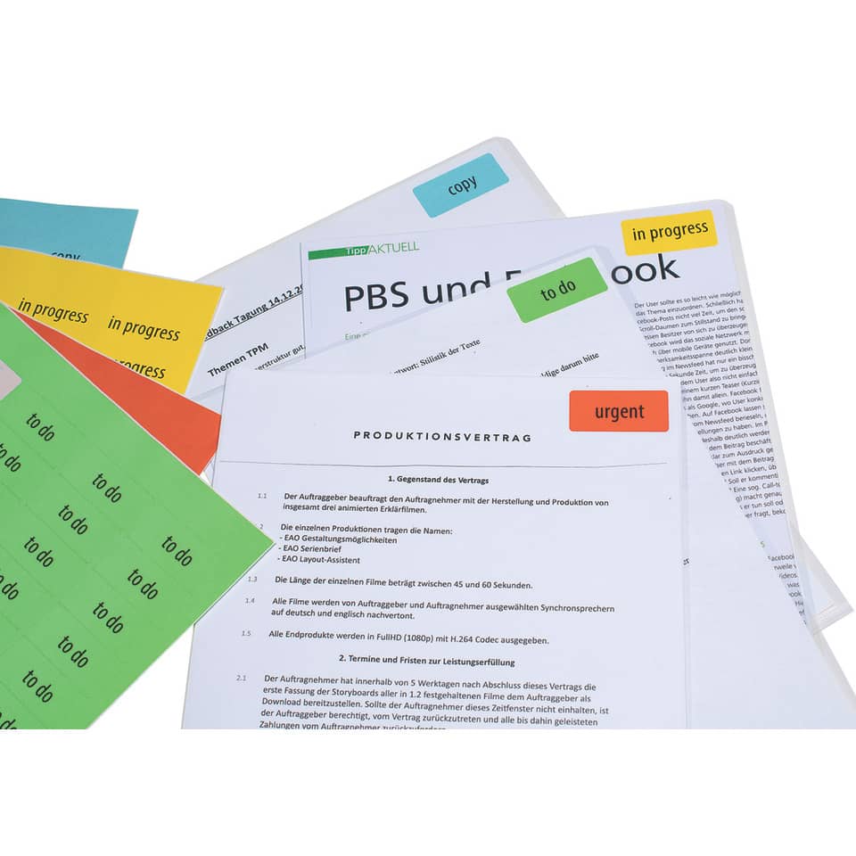papier, vertrag, notizen, to do, sticky notes