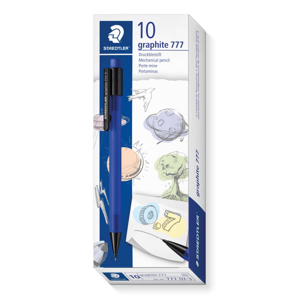 Graphitstift, Bleistift, Druckbleistift, Hochwertig, 10er Pack