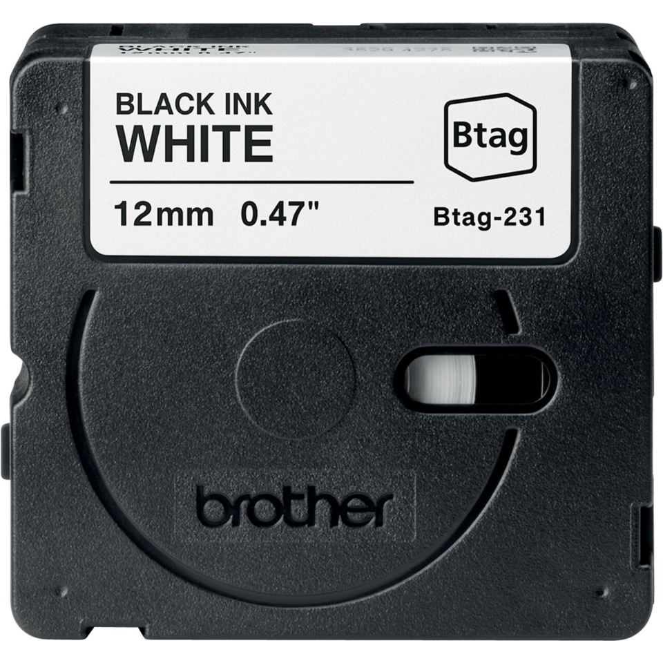 Druckertinte, Tintenpatrone, Schwarzweiß, 12mm, Btag-231