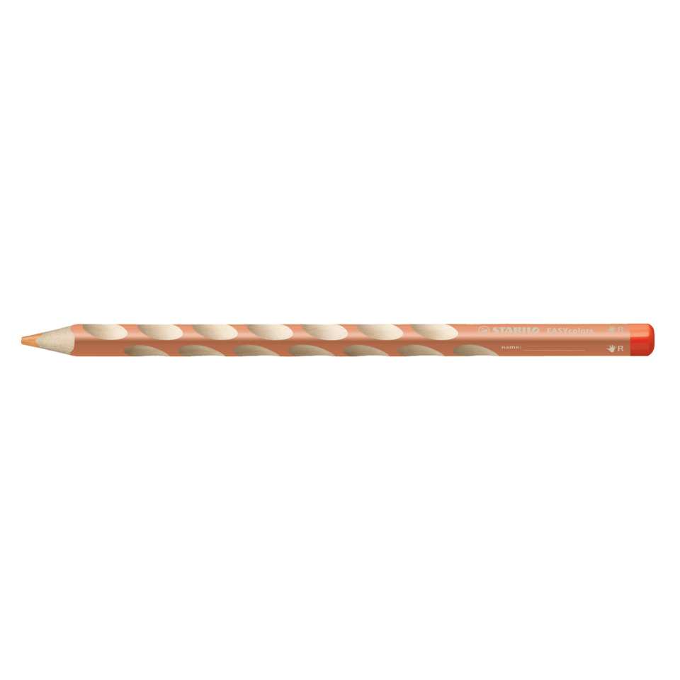 Bleistift, Kreidezeichnung, peachy Farbe, gerade Spitze, mit Radiergummi