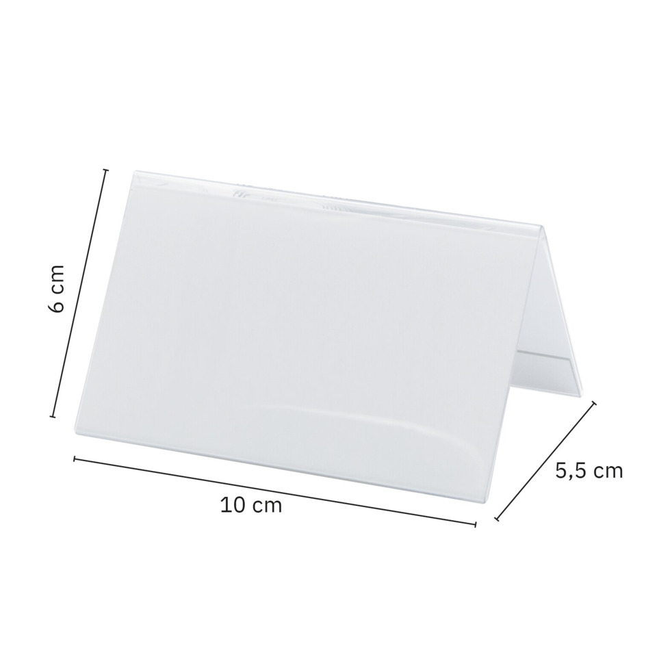 Regalhalter, Aufsteller, Transparent, Plexiglas, Kartenhalter
