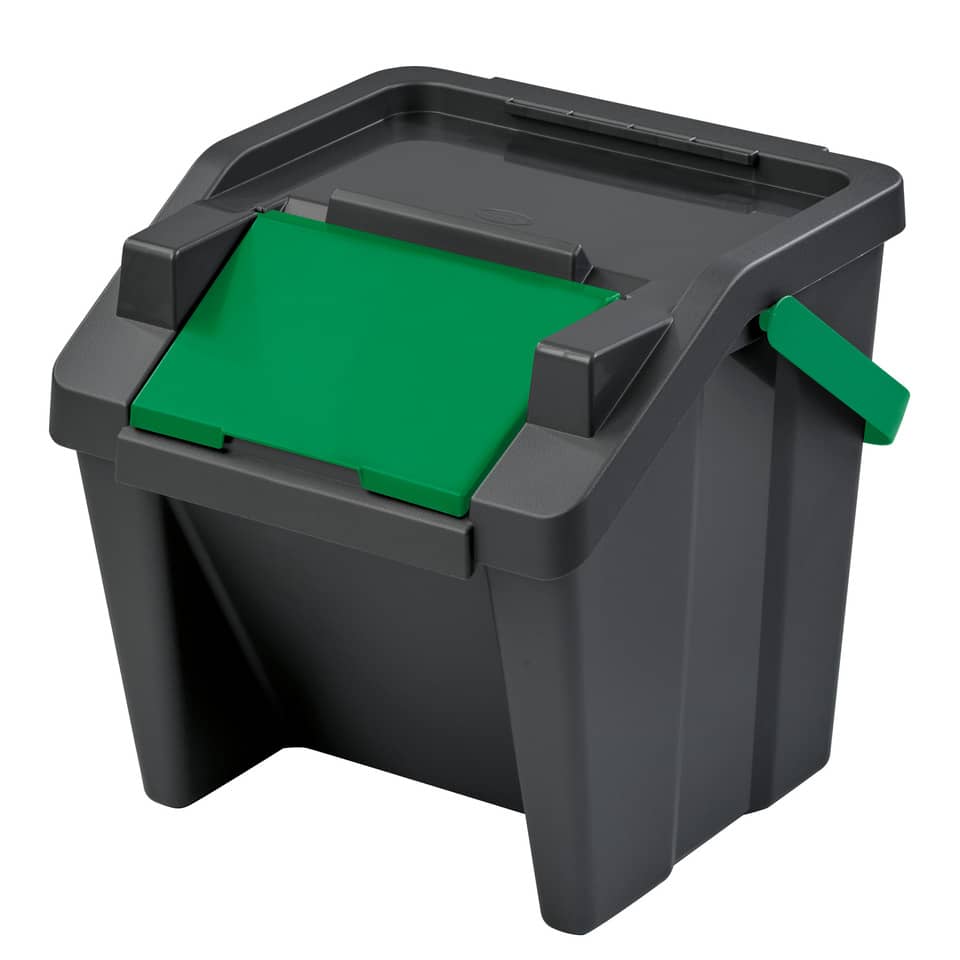Kassensortierung, Papierkorb, Kontainer, Grün, Griff