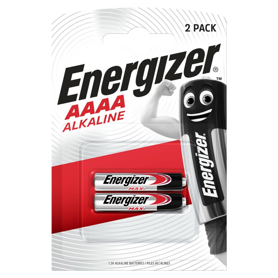 Batterie Alkali-Mangan Max, LR61/AAAA/Piccolo, 2 Stück ENERGIZER E300784303