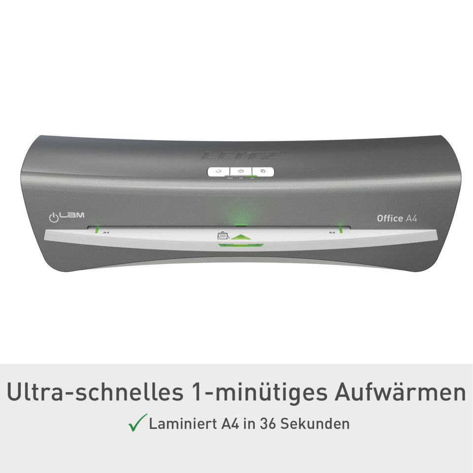 Schneidegerät, Dokumentenscanner, Office A4, Laminierung, Grün-Statuslicht