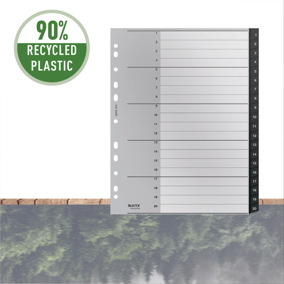 Pflanzenschutzplaner, Organizer, Tagesplaner, Notizblock, Papiereinteilung, Plastik, Schreibtabschnitt, Ordner-Seitenteil, Leitz, Recyclebar