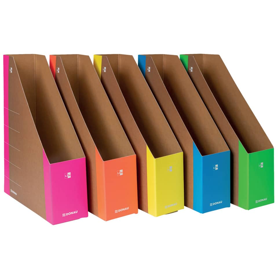Ordner, Bindemittel, DIN A4, Mehrfachpack, braun/ bunt