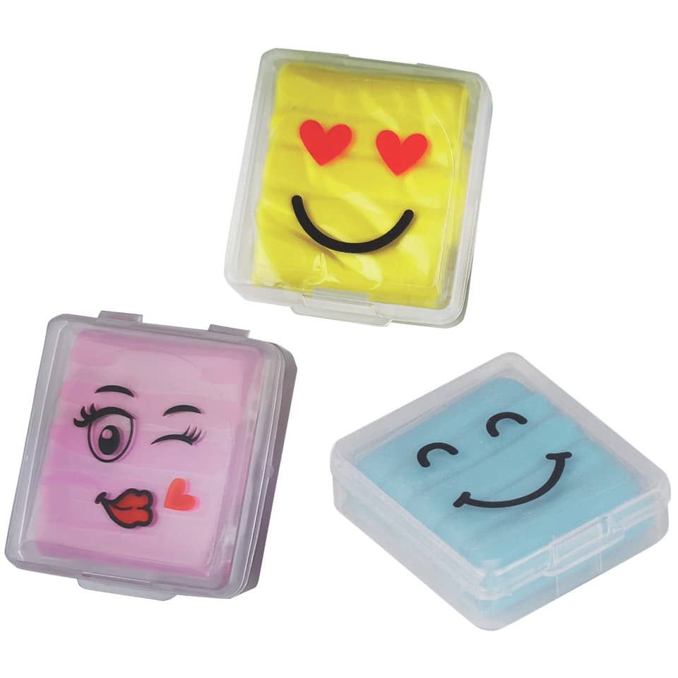 emoji, smiley, case, squares, pink yellow blue