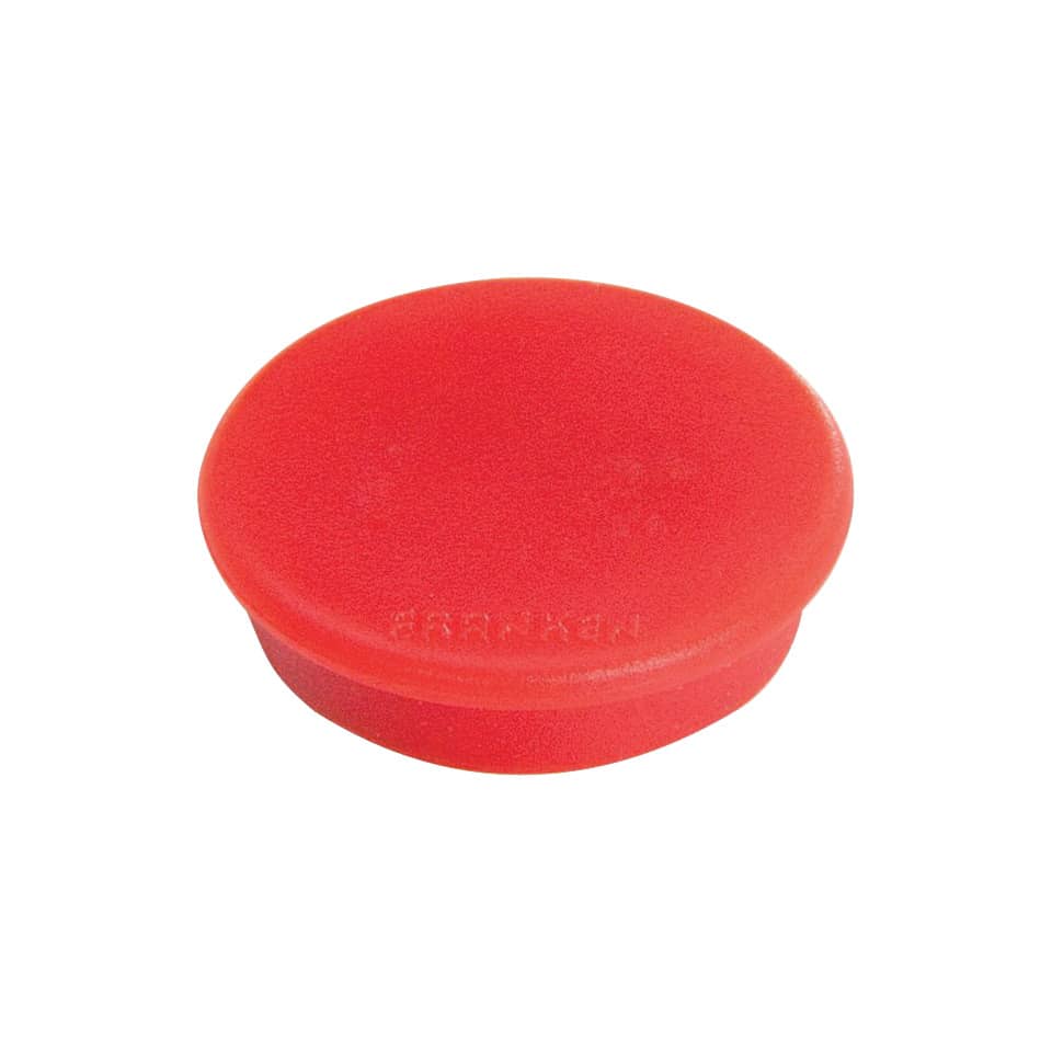 Magnet rund, 38 mm, 2500 g, 10 Stück, rot FRANKEN HMS3601