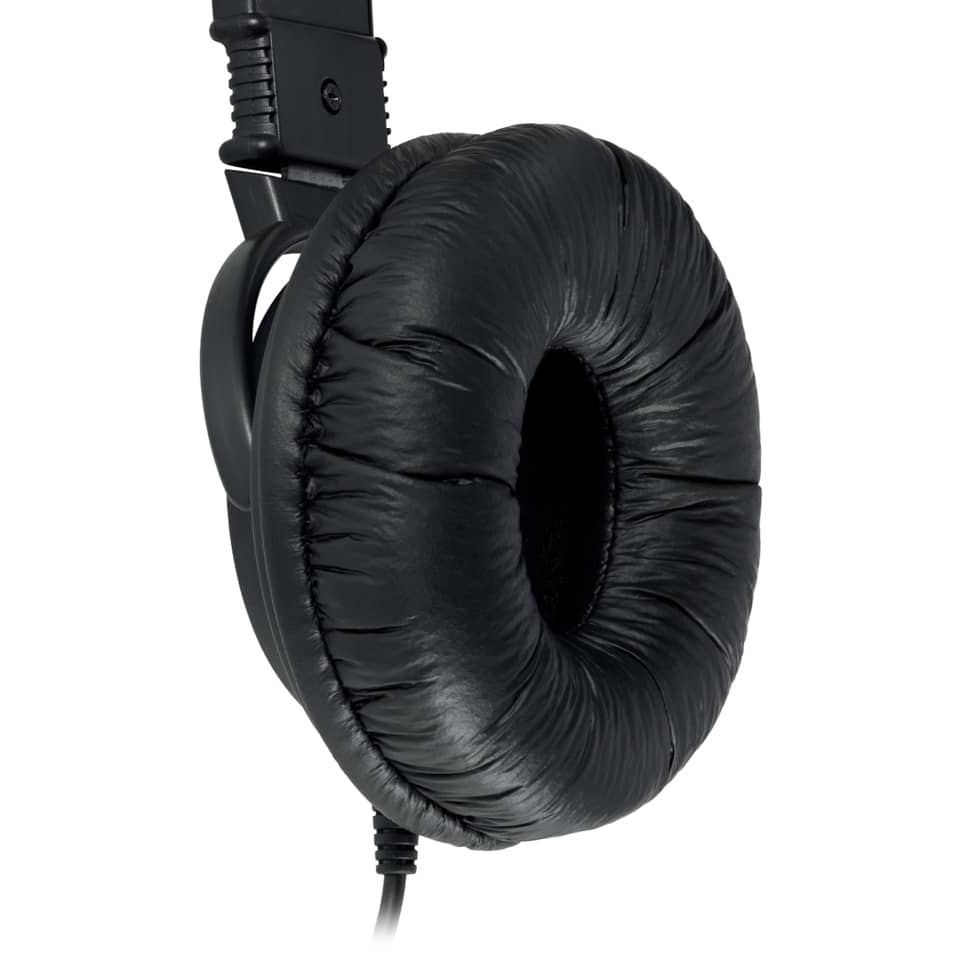 Kopfhörer, Ohrenpolster, Over-Ear, Schwarze Farbe, Kabelgebunden