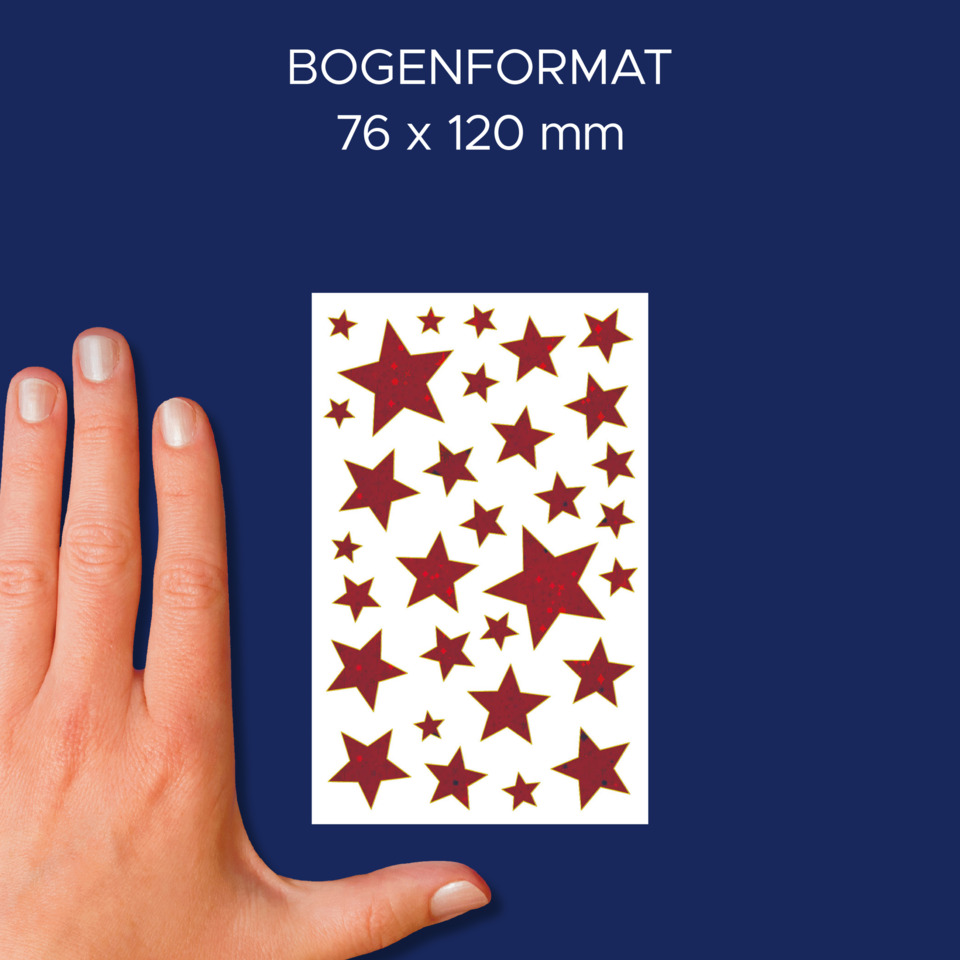 Sterne, Sternenmuster, Aufkleber, Nagelkunst, rote Sterne