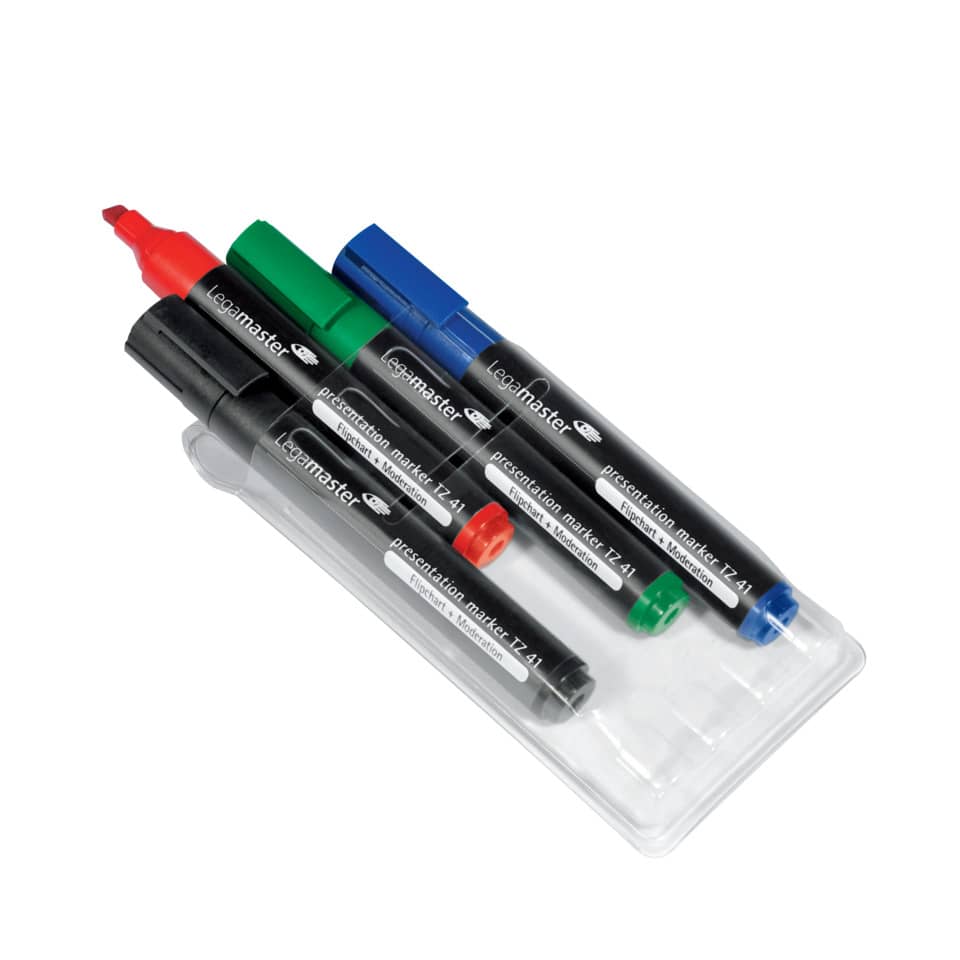Markiermarker, Filzmarker, Marker, Vorrat, 4-farbig