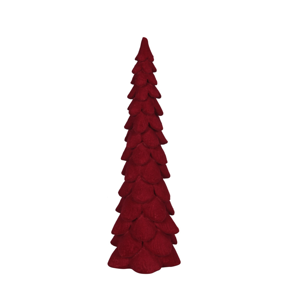 weihnachtsbaum, kunstbaum, rot, filz, spitz