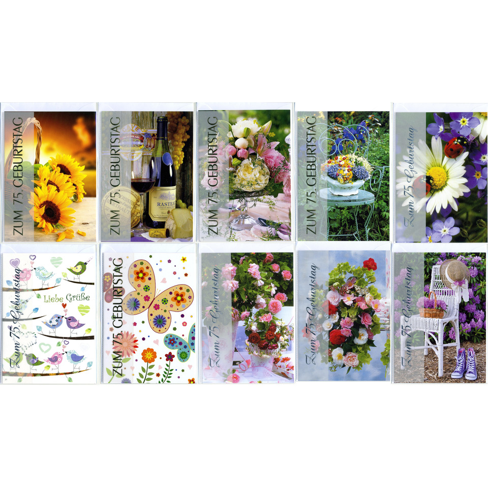 Grußkarten, Blumen, Frühlingsfarben, Herzchen, Deko