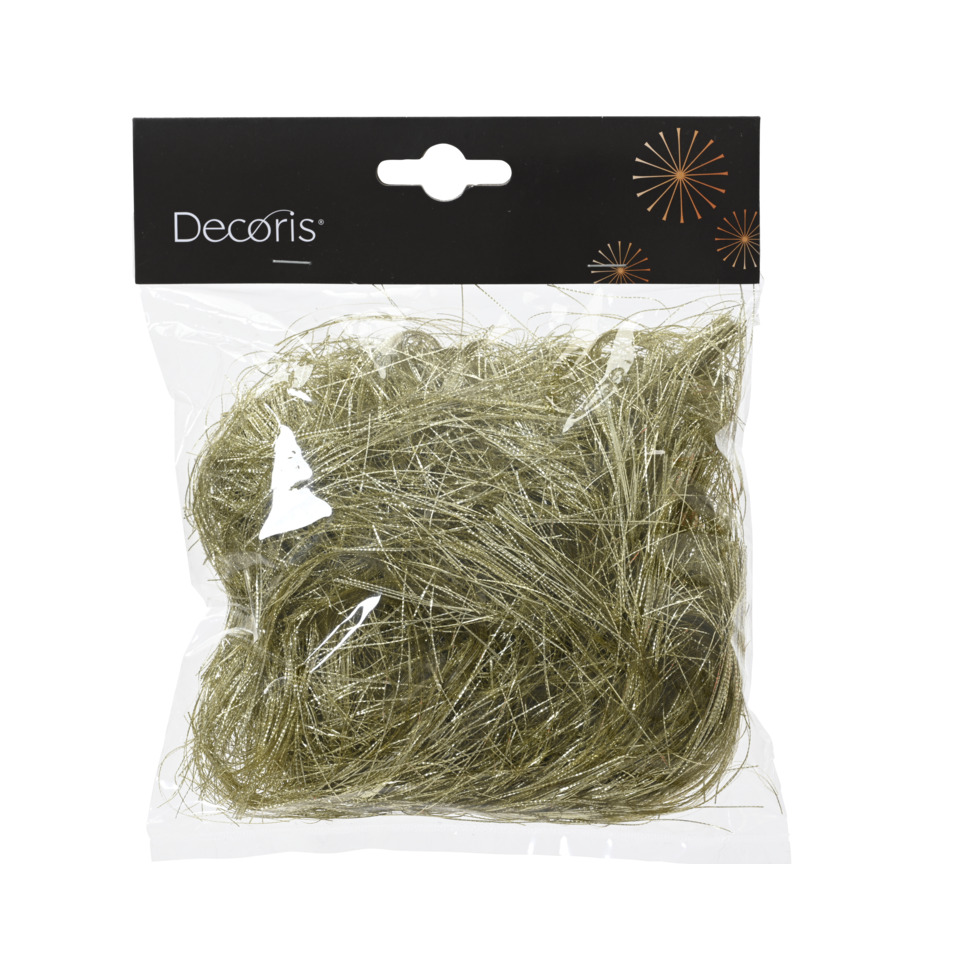 Deko-Garn, Spule, Glitzerfaden, Gold, Girlandenfaden