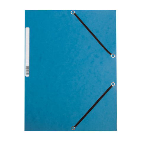 Gummizugmappe, Karton, blau Q-CONNECT KF02167