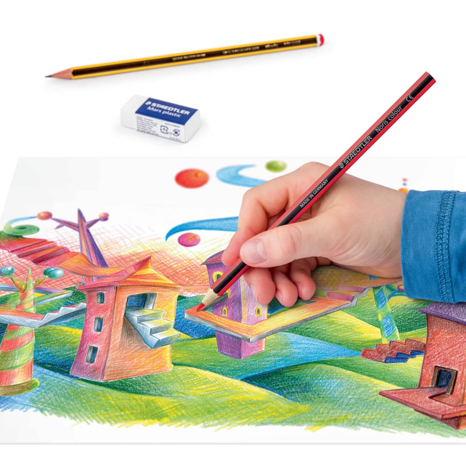 Bleistift, Kunstprojekt, Zeichnen, Buntstifte, Skizze