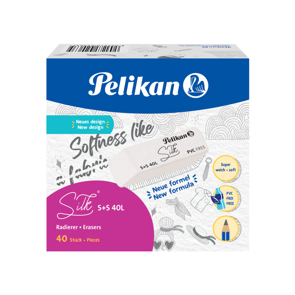 Radiergummis, Eraser Set, PVC frei, 40 Stück, Schreibwarenzubehör