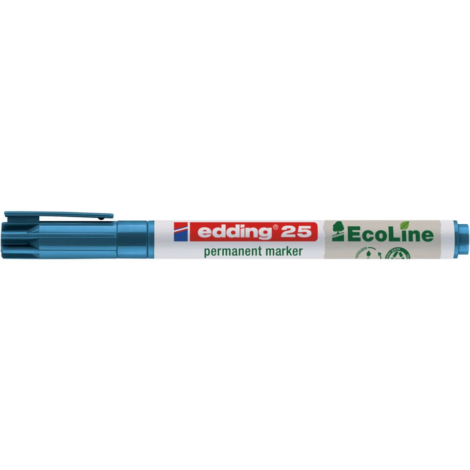 Permanentmarker e25 EcoLine, Rundspitze, nachfüllbar, 1mm, blau EDDING 425003