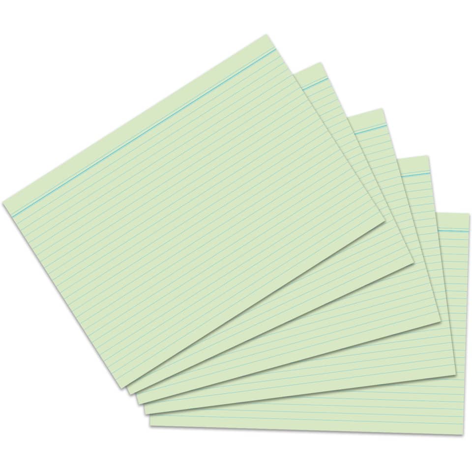 Notizblock, Kartenpapier, Linierte Blätter, Gelblich, Notizblockpapier