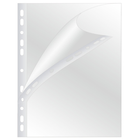 Klarsichthülle, A4, 0,10mm, 100 Stück, genarbt Q-CONNECT KF15418