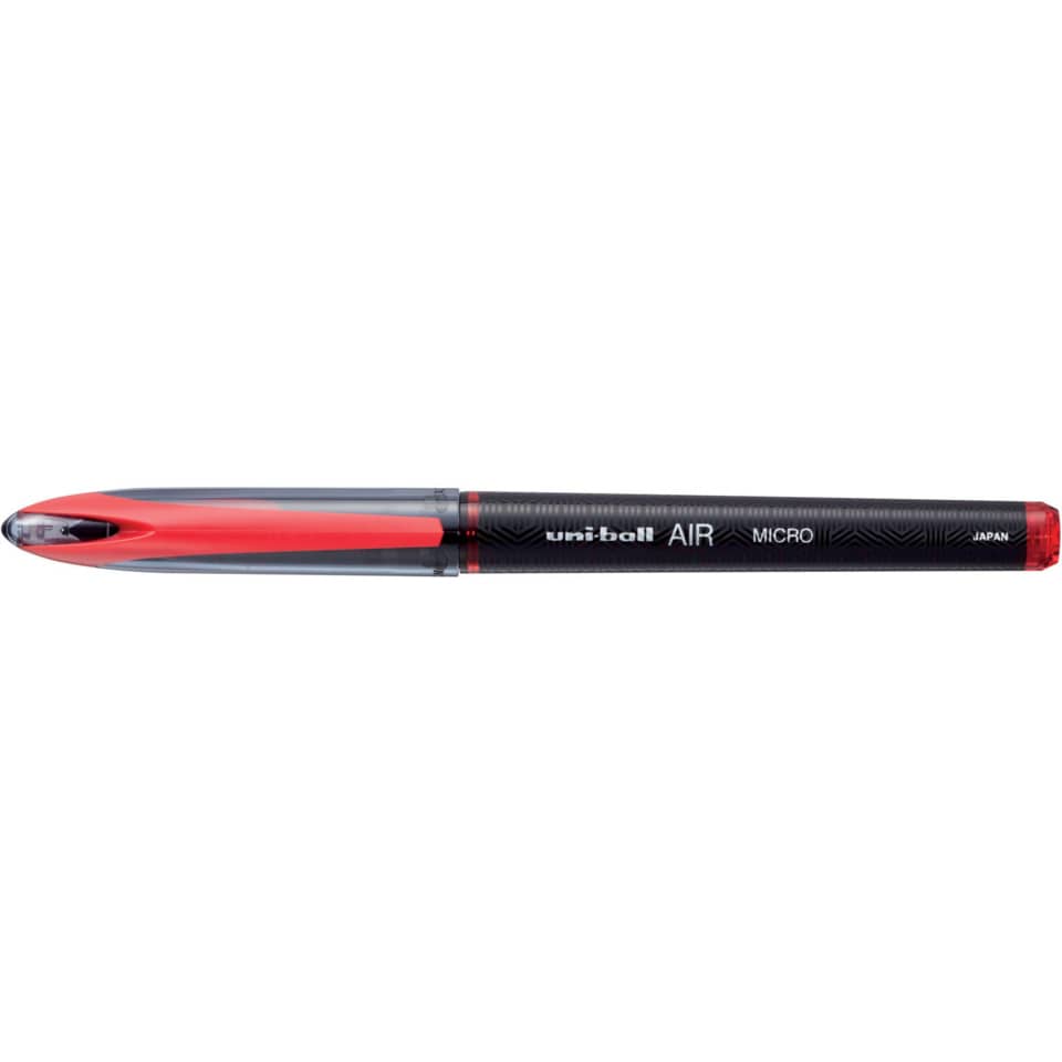 ballpoint, stift, micro, schwarz, rot