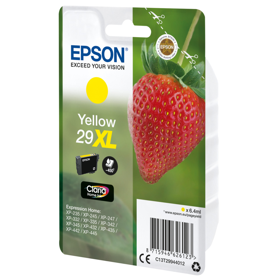 Kraftstofftintenpatrone, Epson Tintenpatrone, Yellow 29XL, Stift- Tintenpaket, XL-Tintenpatrone
