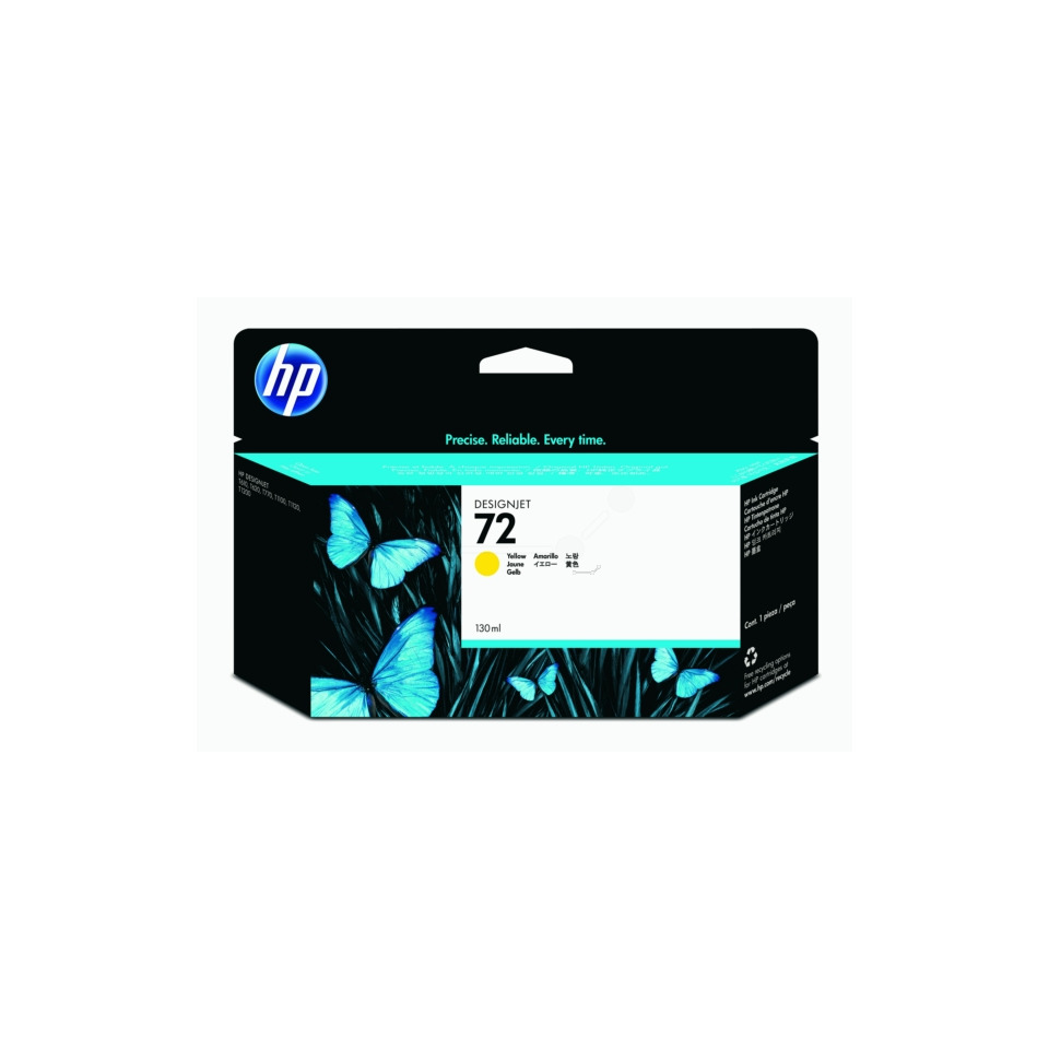 Tintenpatrone, HP, DesignJet, 130 ml, Cyanblau Schmetterlinge
