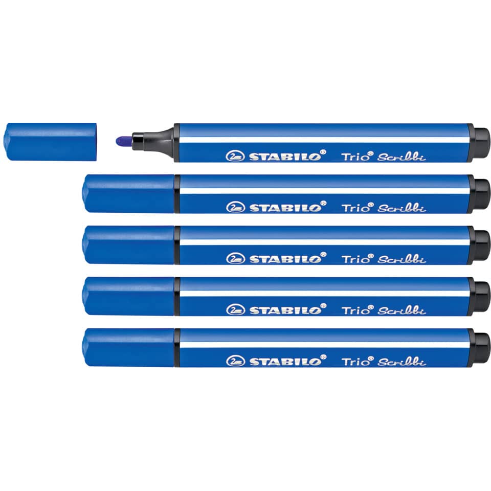 blauer marker, Tafelstift, Dry-Erase Marker, Trio Scribbi, Stabilo