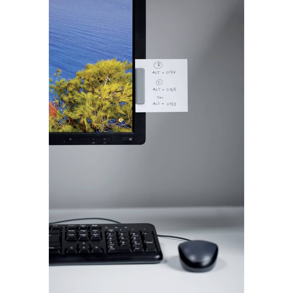 monitor, desktop, keyboard, maus, notiz