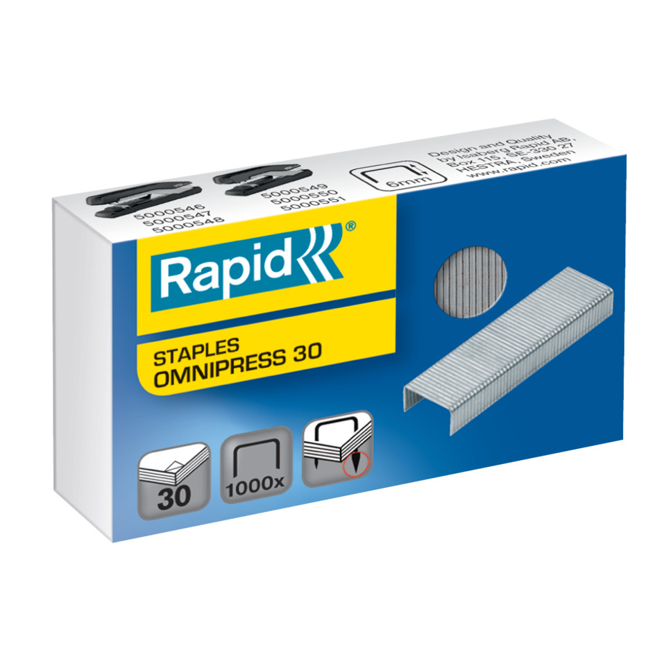 Staples, Büroklammern, Bindematerial, Schachtel, Metallklammern