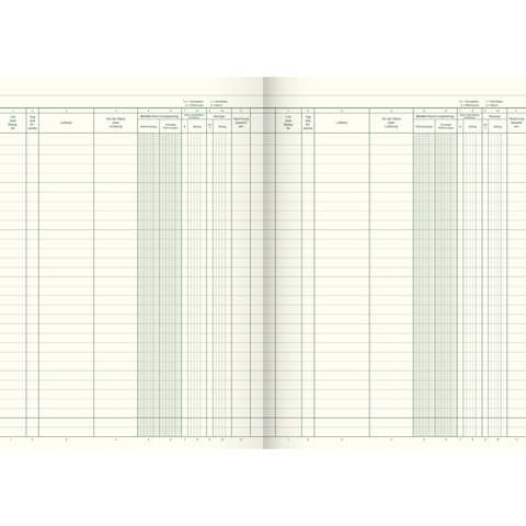 Waren- und Rechnungseingangsbuch A4, 80 Seiten, Karton, magenta/hellblau KÖNIG & EBHARDT 8610641