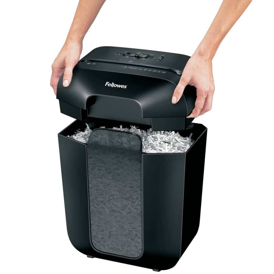 Papierschredder, Schredder, Elektrischer, Schwarz, Schnittgut