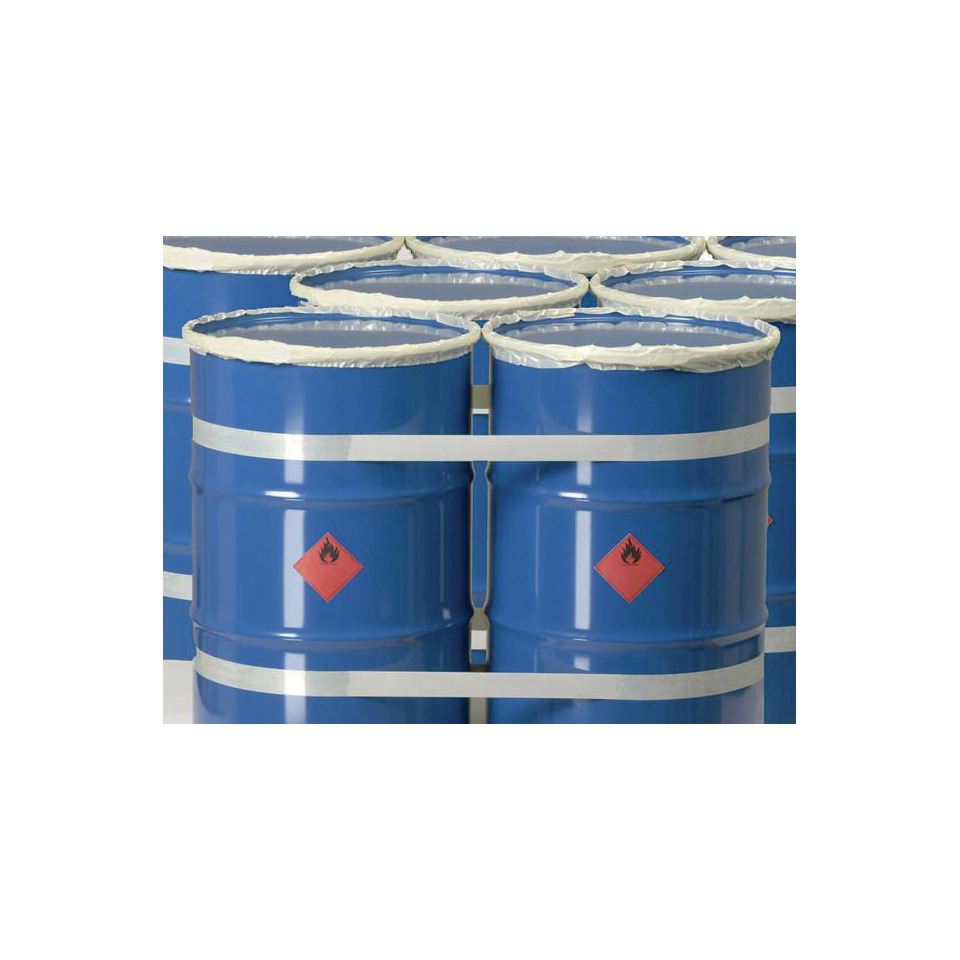 blaue fässer, Metallfässer, Gefahrgutkennzeichnung, Fassstapel, Chemikalienlagerung