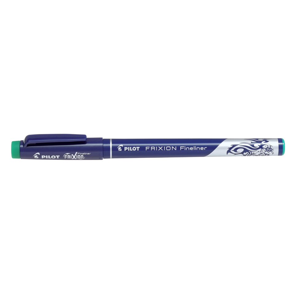 Kugelschreiber, Fineliner, Gummuspitze, blau, Grün