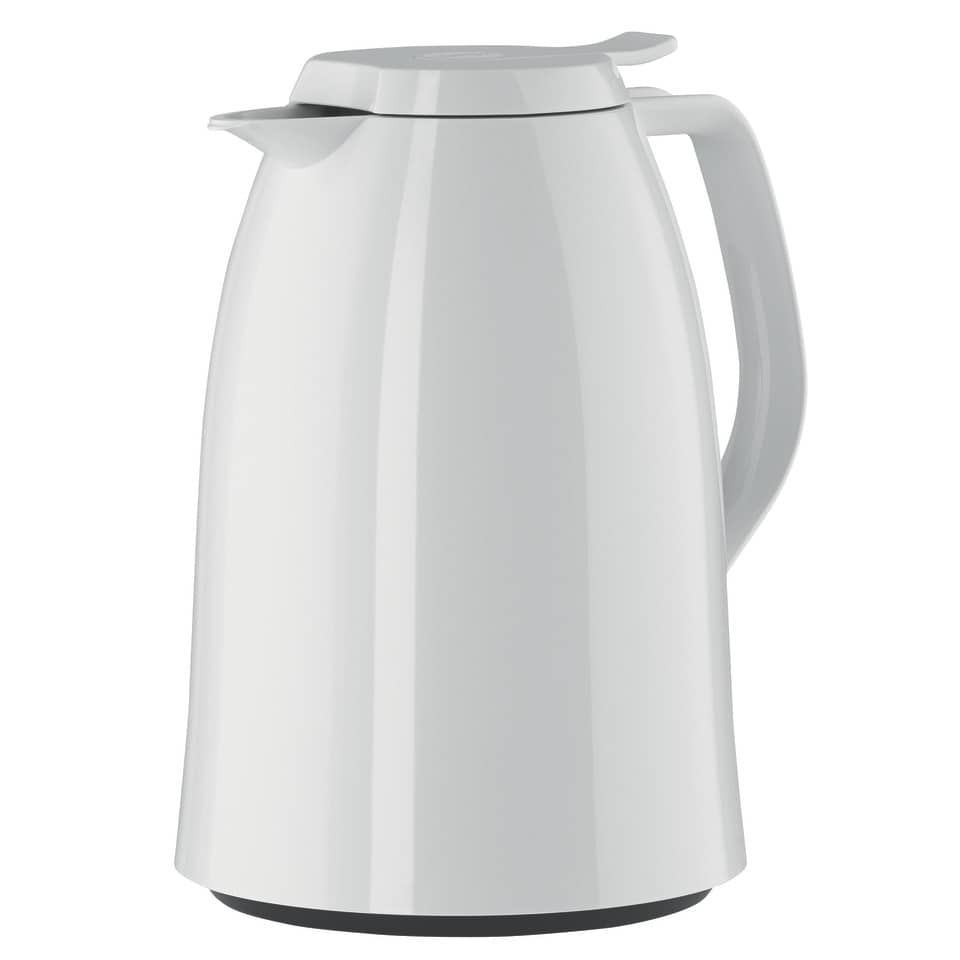 Kaffeemaschine, Thermoskaffeemaschine, Weiße Kaffeekanne, Kaffeekessel, Haubendesign