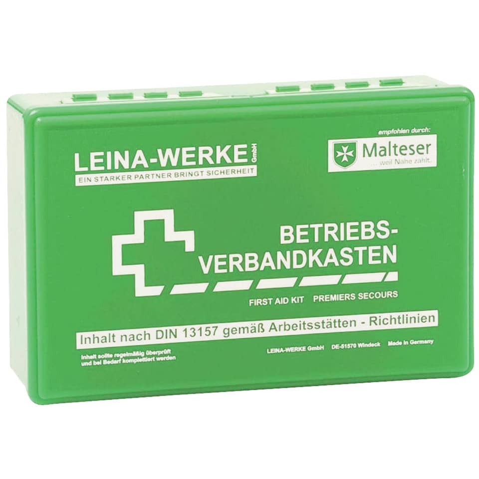 Erste-Hilfe-Set, Verbandkasten, Betriebs-Verbandkasten, DIN 13157, Grün