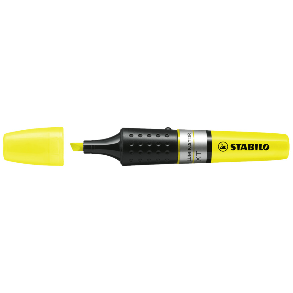 Korrekturmarker, Marker, Gelbstift, hochgelb, Stabilo