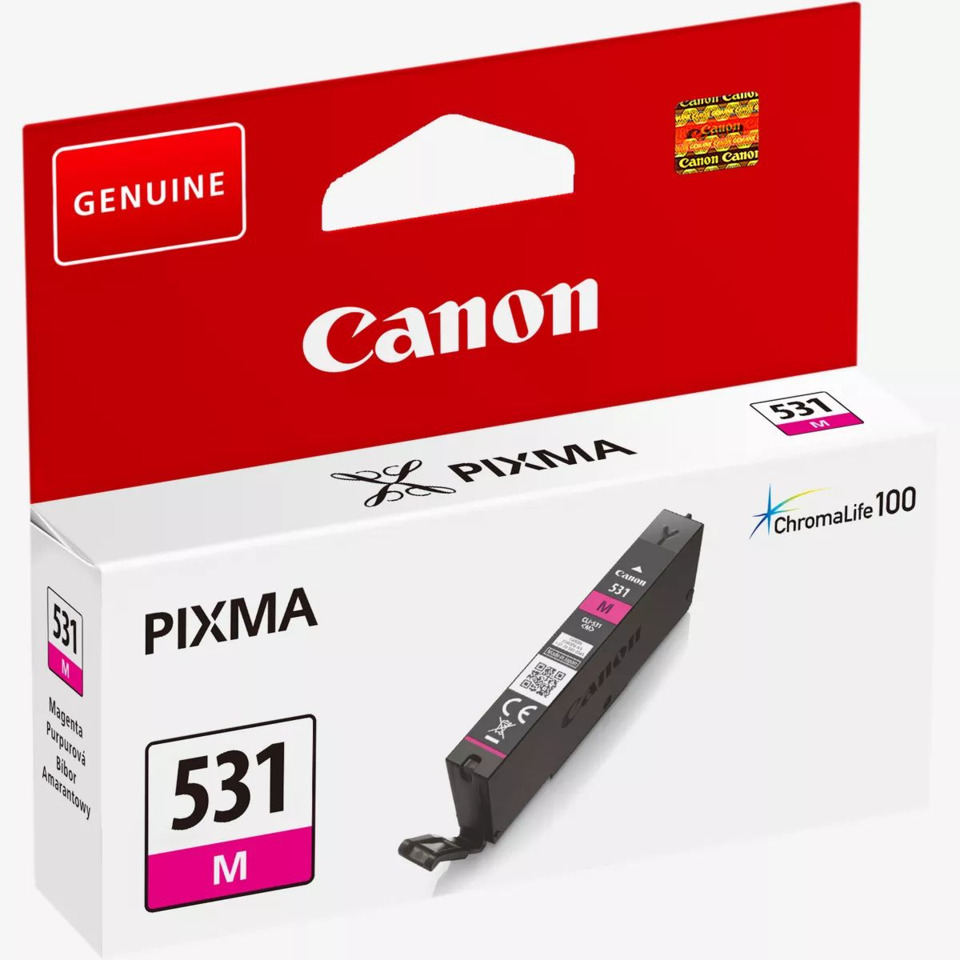 canon cartridge, druckertinte, tintenpatrone, magenta 531, pixma tintenpatrone
