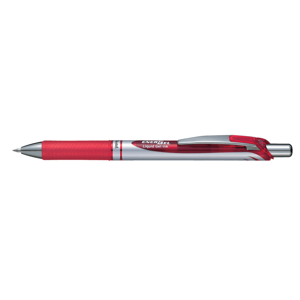 Gelstift, roter Kugelschreiber, Gel-Tintenstift, metallic, Scherenkappe