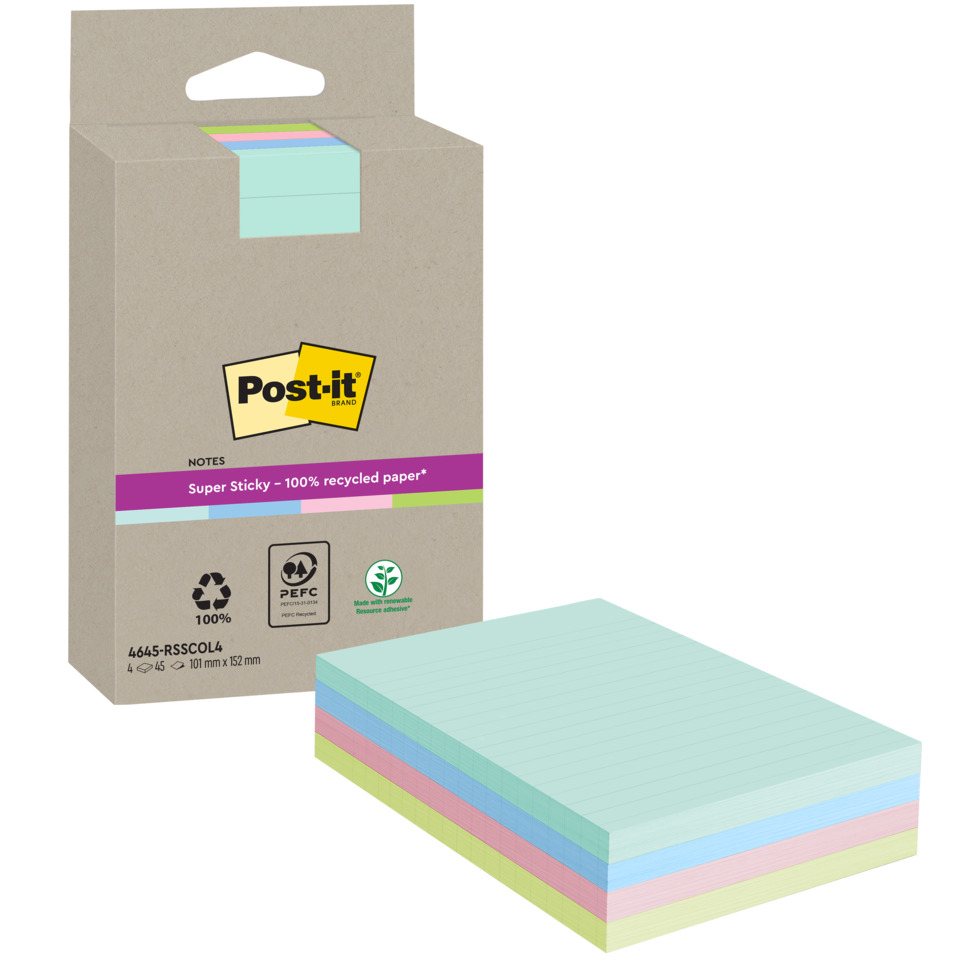 Post-it Notizen, Haftnotizen, Notizen, Mehrfarbig, Papier