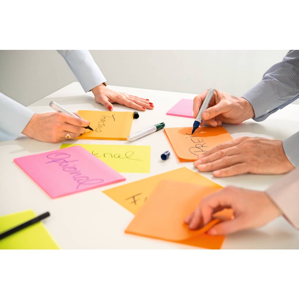 Post-its, Notizen, Sticky notes, Klebezettel, Marker