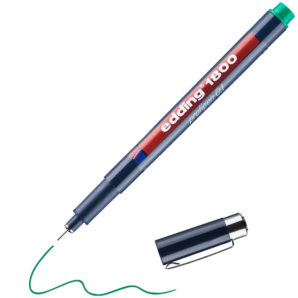 Gelstift, Kunststoff, Kugelschreiber, grüner Tinte, 1600, Abziehbare Kappe