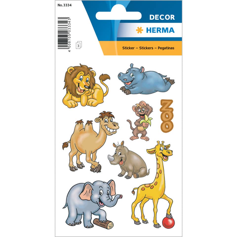 Tierfiguren, Tierstickers, Disney-esque, Safari Tiere, Giraffe Ball