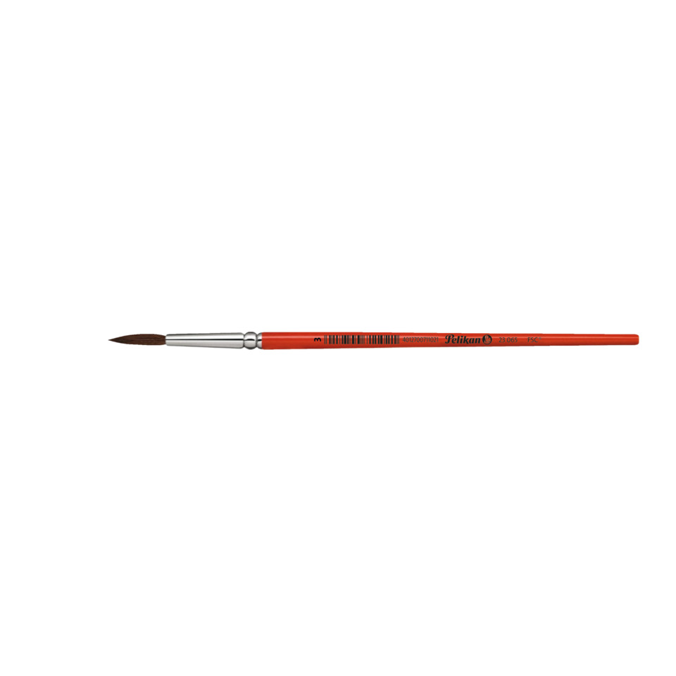 Pinsel, Aquarellpinsel, Rundpinsel, Rotstift, Kunstbedarf